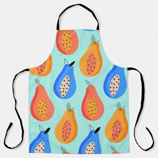 patroon. Cute citrus zomervrucht. Schort (Voorkant)