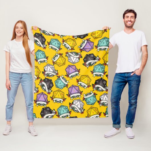 Patroon D20-apparaatset Fleece Deken (In situ)