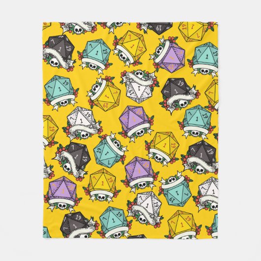 Patroon D20-apparaatset Fleece Deken (Voorkant)