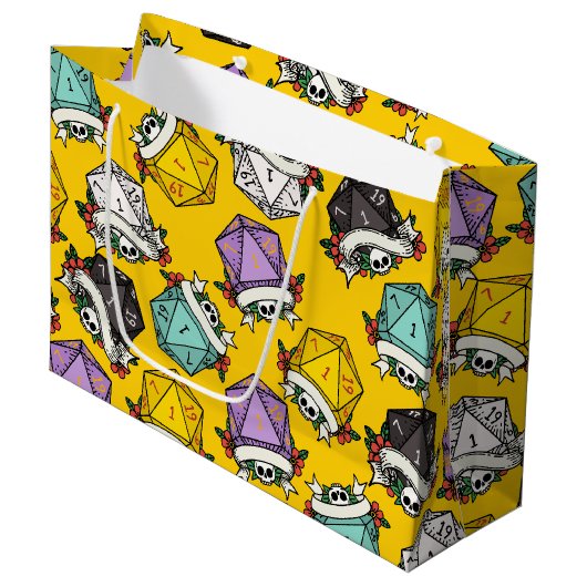 Patroon D20-apparaatset Groot Cadeauzakje (Voorkant Gekanteld)