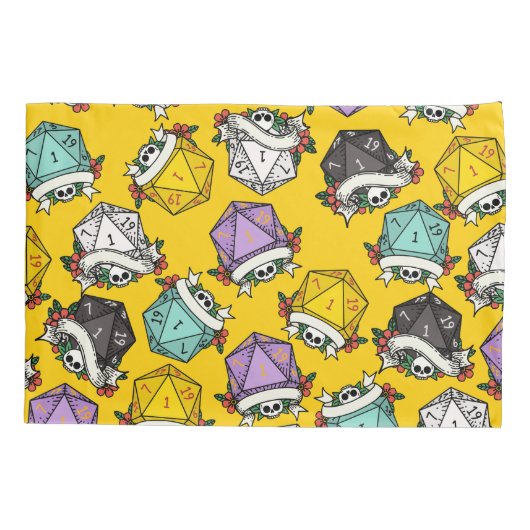 Patroon D20-apparaatset Kussensloop (Achterkant)