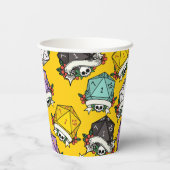 Patroon D20-apparaatset Papieren Bekers (Achterkant)