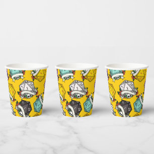 Patroon D20-apparaatset Papieren Bekers