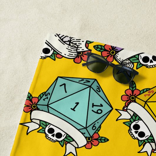 Patroon D20-apparaatset Strandlaken (In situ)