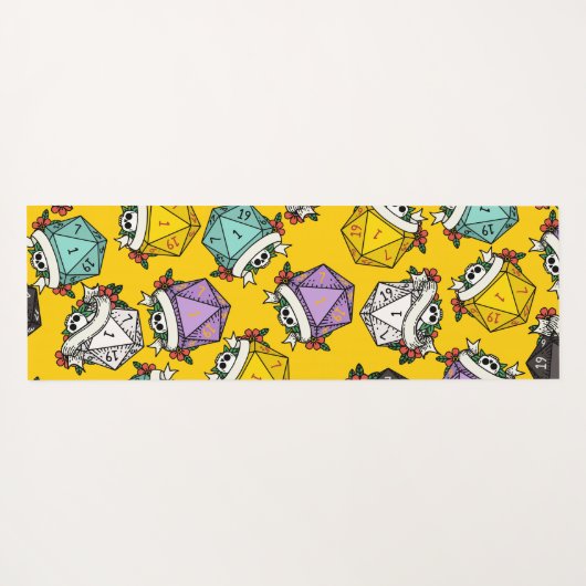 Patroon D20-apparaatset Yogamat (Achterkant (horizontaal))