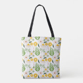  patroon Daisy-Daisy Tote Bag (Achterkant)