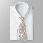 Patroon Damask Design 2 Uniek Ontwerp Stropdas (Gebonden)