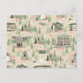 patroon Derry-locaties Briefkaart (Voorkant)