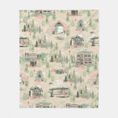 patroon Derry-locaties Fleece Deken (Voorkant)