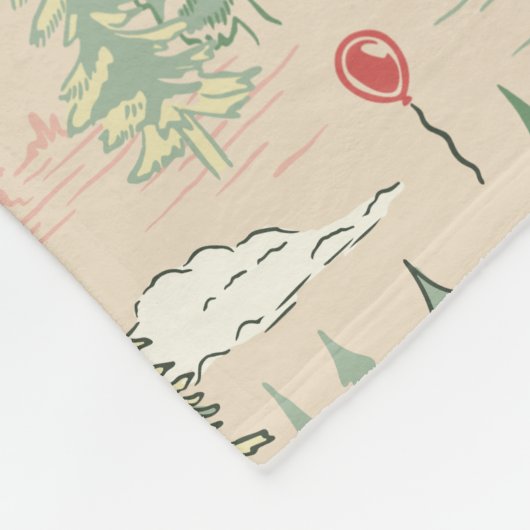 patroon Derry-locaties Fleece Deken (Hoek)