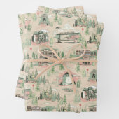 patroon Derry-locaties Inpakpapier Vel (In situ)