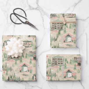 patroon Derry-locaties Inpakpapier Vel