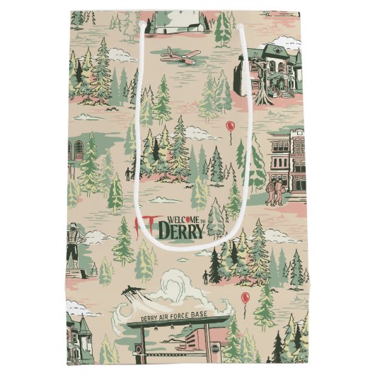 patroon Derry-locaties Medium Cadeauzakje (Achterkant)