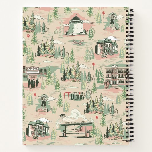 patroon Derry-locaties Notitieboek (Achterkant)