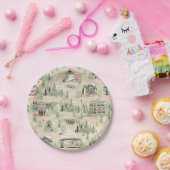 patroon Derry-locaties Papieren Bordje (Feest)