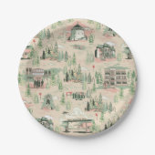 patroon Derry-locaties Papieren Bordje (Voorkant)