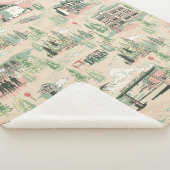 patroon Derry-locaties Sherpa Deken (3/4)