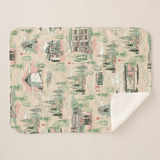 patroon Derry-locaties Sherpa Deken (Voorkant (horizontaal))