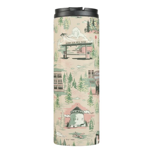 patroon Derry-locaties Thermosbeker (Achterkant)