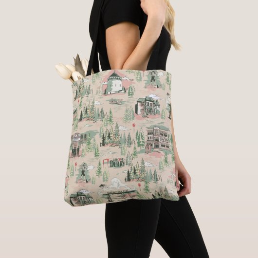 patroon Derry-locaties Tote Bag (Dichtbij)