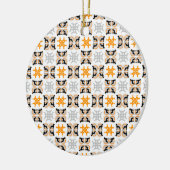 Patroon Dog Argenta Keramisch Ornament (Links)