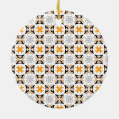 Patroon Dog Argenta Keramisch Ornament (Achterkant)
