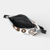 Patroon donuts, blauwe donuts, bruine donuts heuptasje (Open)