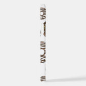 Patroon donuts, blauwe donuts, bruine donuts iPhone hoesje (Rechterkant)