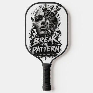 Patroon Doorbreken Strak Grafisch Pickleball Paddl Paddle