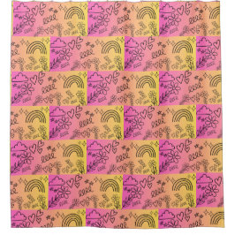 patroon douchegordijn