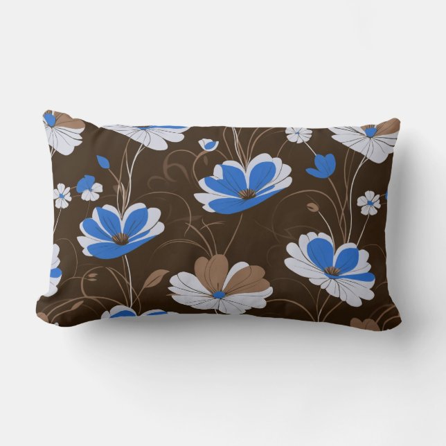  patroon, elegant floraal ontwerp kussen (Voorkant)