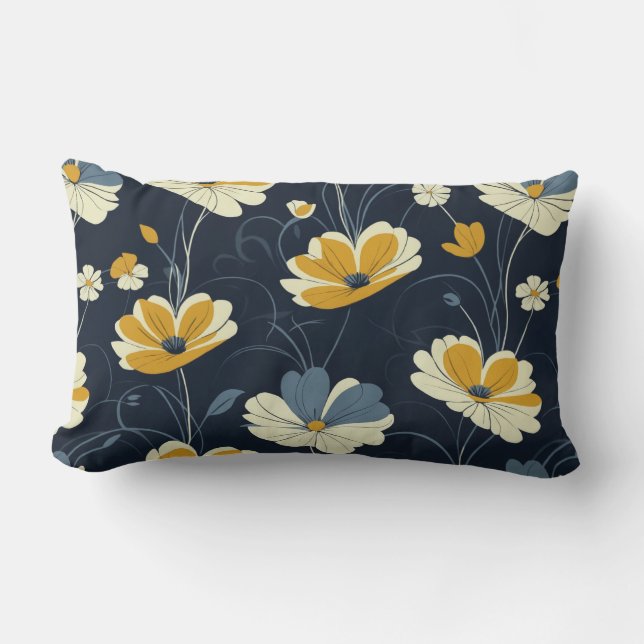  patroon, elegant floraal ontwerp kussen (Voorkant)
