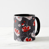  patroon, elegant floraal ontwerp mok (Voorkant rechts)