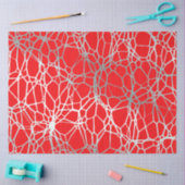 patroon en lichtrode zilver tissuepapier (Craft)