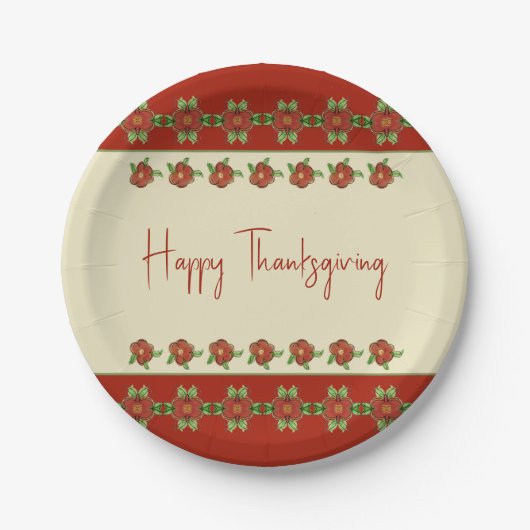 Patroon en Sinaasappel, gemengd Papieren Bordje (Voorkant)