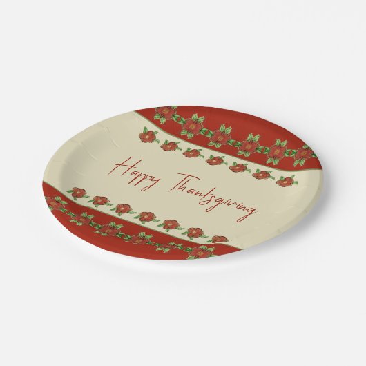 Patroon en Sinaasappel, gemengd Papieren Bordje (Gekanteld)