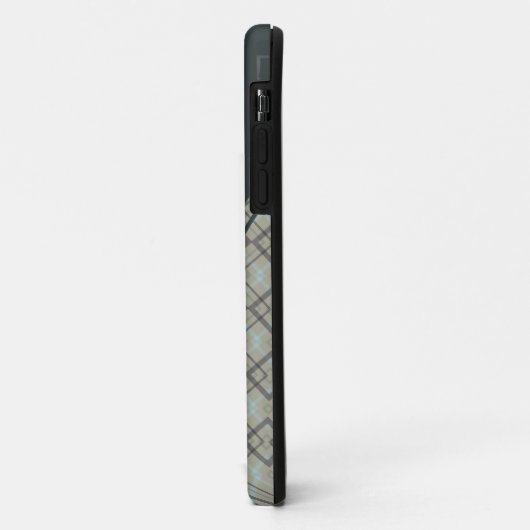 Patroon Fabric Plaid iPhone Case (Achterkant/links)