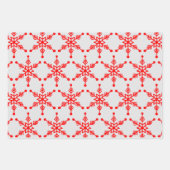 Patroon feestelijke sneeuwvlok assortiment. inpakpapier vel (Voorkant 2)