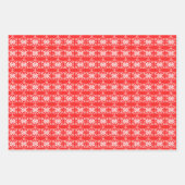 Patroon feestelijke sneeuwvlok assortiment. inpakpapier vel (Voorkant)