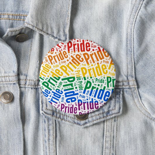 PATROON FLAG VOOR PRIDE WORD RONDE BUTTON 4,0 CM (In situ)