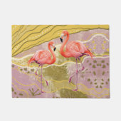 patroon flamingo Doormat Deurmat (Voorkant)