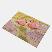patroon flamingo Doormat Deurmat (Schuin)