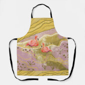 patroon flamingo Doormat Schort (Voorkant)