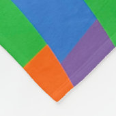 Patroon Fleece Deken (Hoek)