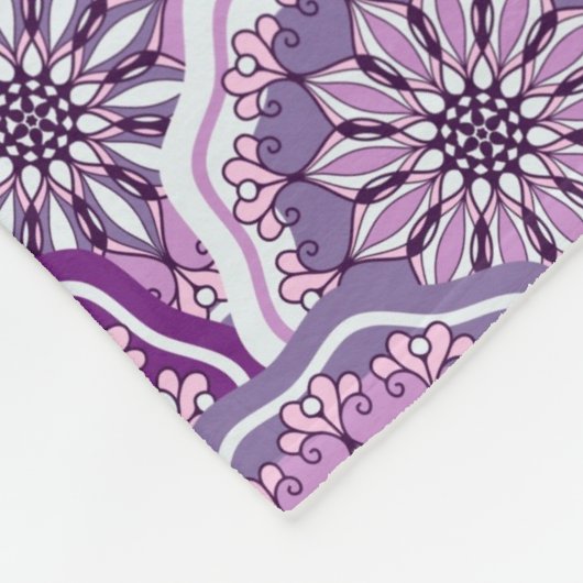  patroon fleece deken (Hoek)