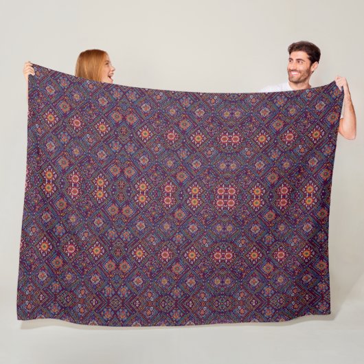 Patroon fleece deken (In situ)