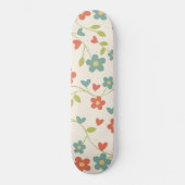 Patroon Floral Skateboard (Voorkant)