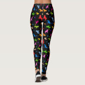 Patroon Franse Bulldogs Leggings (Achterkant)