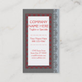 patroon frequente koperskaart klantenkaartje (Achterkant)