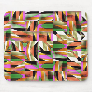 Patroon gemaakt van Abstracte kleurtegels Muismat